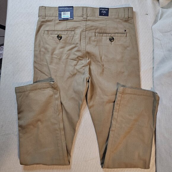 Tommy Hilfiger Boy's Khaki Stretch Pants - Size 16 - Picture 6 of 9